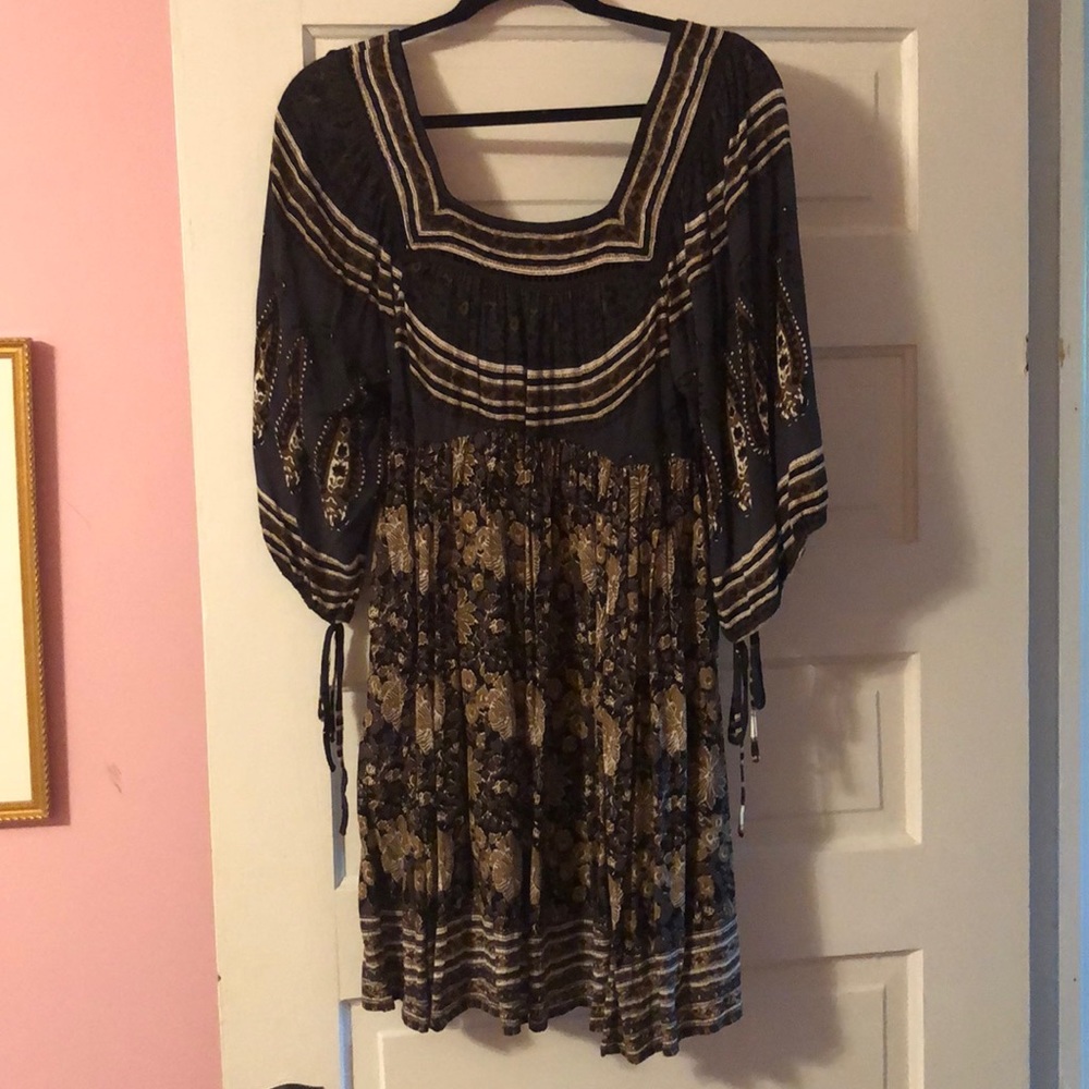 Free people dress with open back detail